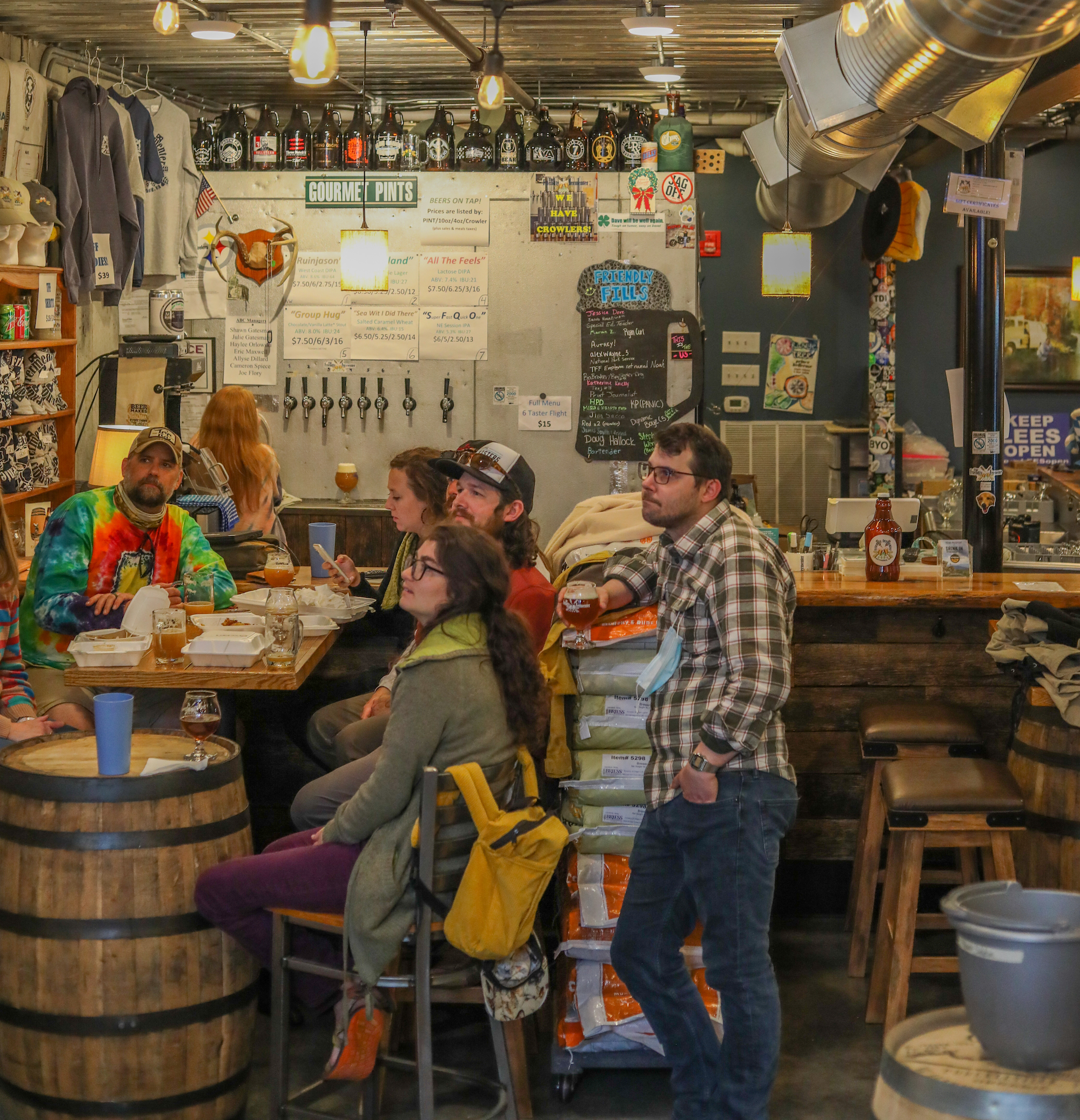 Friendly Fermenter Customers Enjoying A Beer