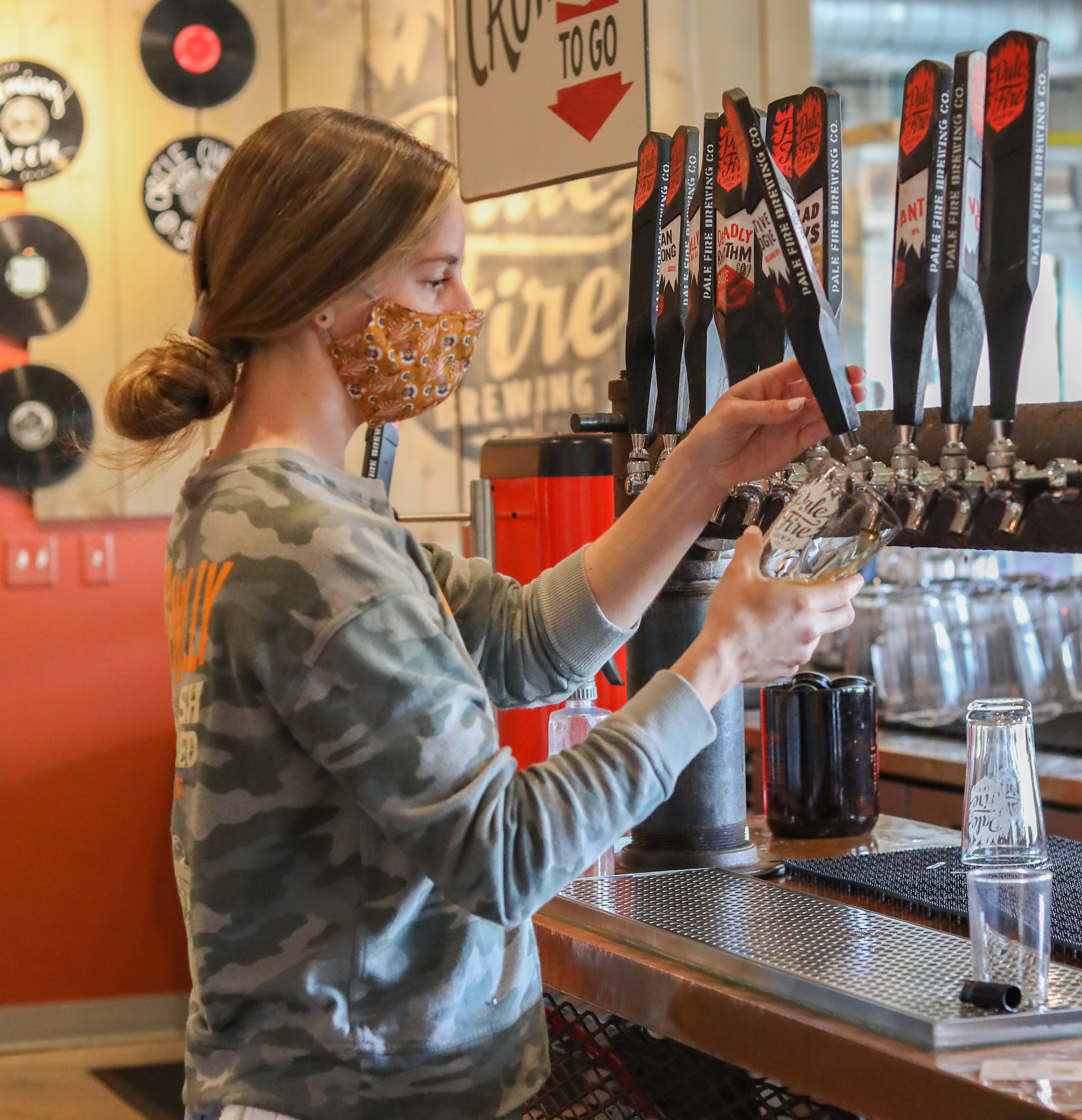 Bartender Pulling Beer